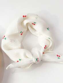 1 pieza Babero con diseño de cereza y fresa lindo para mascotas, para perros y gatos pequeños/medianos, diseño de moda - Multicolor - Ver 4