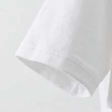 Women's Casual Round Neck Short Sleeve T-Shirt | Shark Print Ocean Protection Design Tee With Aesthetic Workout Shirts - 白色 - 查看 3