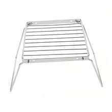 1pc Foldable Stainless Steel Outdoor Camping Cooking Rack, Suitable For Outdoor Travel, No Food Contact - Silver - View 6