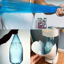 8 件尿布桶补充袋 - 防漏防臭 PEVA 材质，易撕，适合尿布处理，兼容 Munchkin、Litter Genie、Angelcare、Tommee Tippee、Spross、Littycat、LitterLocker、Foppadertetti、Aprica、Munchkin 垃圾桶 - 彩色 - 查看 9