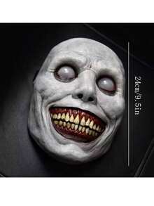 1 mặt nạ kinh dị Halloween - Mặt nạ quỷ mắt trắng cười, thích hợp cho tiệc Halloween, nhập vai, lễ kỷ niệm, trang trí lễ hội, mặt cười kinh dị, đạo cụ trang phục tiệc Carnival - Nhiều màu - Xem 6