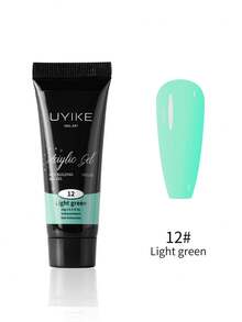 1 pieza Pegamento de gel de extensión de uñas de color de 0.510z para realce de uñas con diseños de uñas, de larga duración y fácil de usar, gel constructor de manicura de salón para mujeres, opciones de multicolor