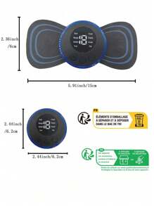 Physischer drahtloser TENS EMS Massagegerät, elektrischer smarter Fitness Körper Silikon Nacken Rücken Ganzkörper Massage Patch Muskel Stimulator - Muttertagsgeschenke, Valentinstaggeschenke für den Freund, Valentinstag Geschenke, rosa süß St. Patrick's Day 120mAh