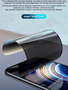 2pcs Matte Anti-Spy Soft Ceramic Film Screen Protector Compatible With IPhone/Galaxy/Redmi/Honor/OPPO, No Bubbles, Easy Full Screen Application, Scratch Resistant, Fingerprint Resistant, No White Border, Ultra-Clear Front Display, Side Privacy Protection, Smooth Touch
