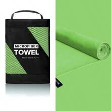 1 pieza Toalla deportiva para exteriores de secado rápido y absorbente, toalla de microfibra para la playa, toalla de viaje compacta y suave, toalla ligera para adultos, toalla deportiva absorbente de sudor, toalla de yoga, toalla de fitness, toalla absorbente de sudor para viajes, yoga, playa, baño, natación, senderismo, escalada, fitness, mochilero, picnics, piscinas, campamento, elementos esenciales de playa u otros deportes