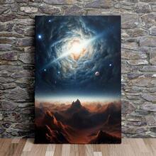 1 peça/3 peças Pôsteres de arte de parede Moldura opcional Moderna Estética Cosmos Infinito Arte em tela Pôster Espaço Céu estrelado Nebulosa Imagem de parede Pintura a óleo Estilo Impressões Decoração de casa - Multicolorido - Ver 5