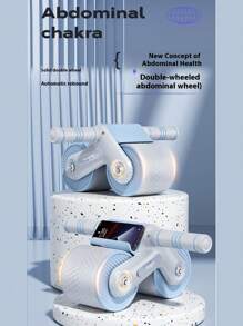 Abdominal Wheel Roller, Self-Reviving Fitness Equipment, Beginner Home Gym Gear, Noise-Proof Recoil Design, Max Load 100kg, Ab Workout Tool