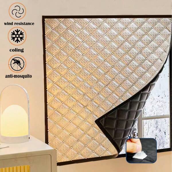 Cortinas Quentes, Isolamento de Frio e Calor, Telas para Janelas, Proteção Solar, Isolamento Acústico, Cortinas Quentes Duplamente Espessadas