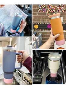 1pc Silicone Cup Cover, Non-Slip Bottom Protective Cover For 12oz-40oz Hydro Sport Flask/ Water Bottles, Tumbler Anti-Slip Bottom Sleeve Cover For All Water Bottles Bottom Width Of 2.83-2.95in ,Hydrobottle, Water Bottle Accessories