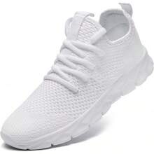 Mens Running Shoes Fashion Sneakers Tennis Walking Shoes Lightweight Athletic Gym Workout Shoes-2025 - 白色 - 查看 1