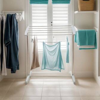 1pc Multi-Purpose Drying Rack, Suitable For Indoor And Outdoor Use, Can Hang Clothes, Underwear, Socks, Towels, Foldable And Detachable Design, Convenient For Balcony