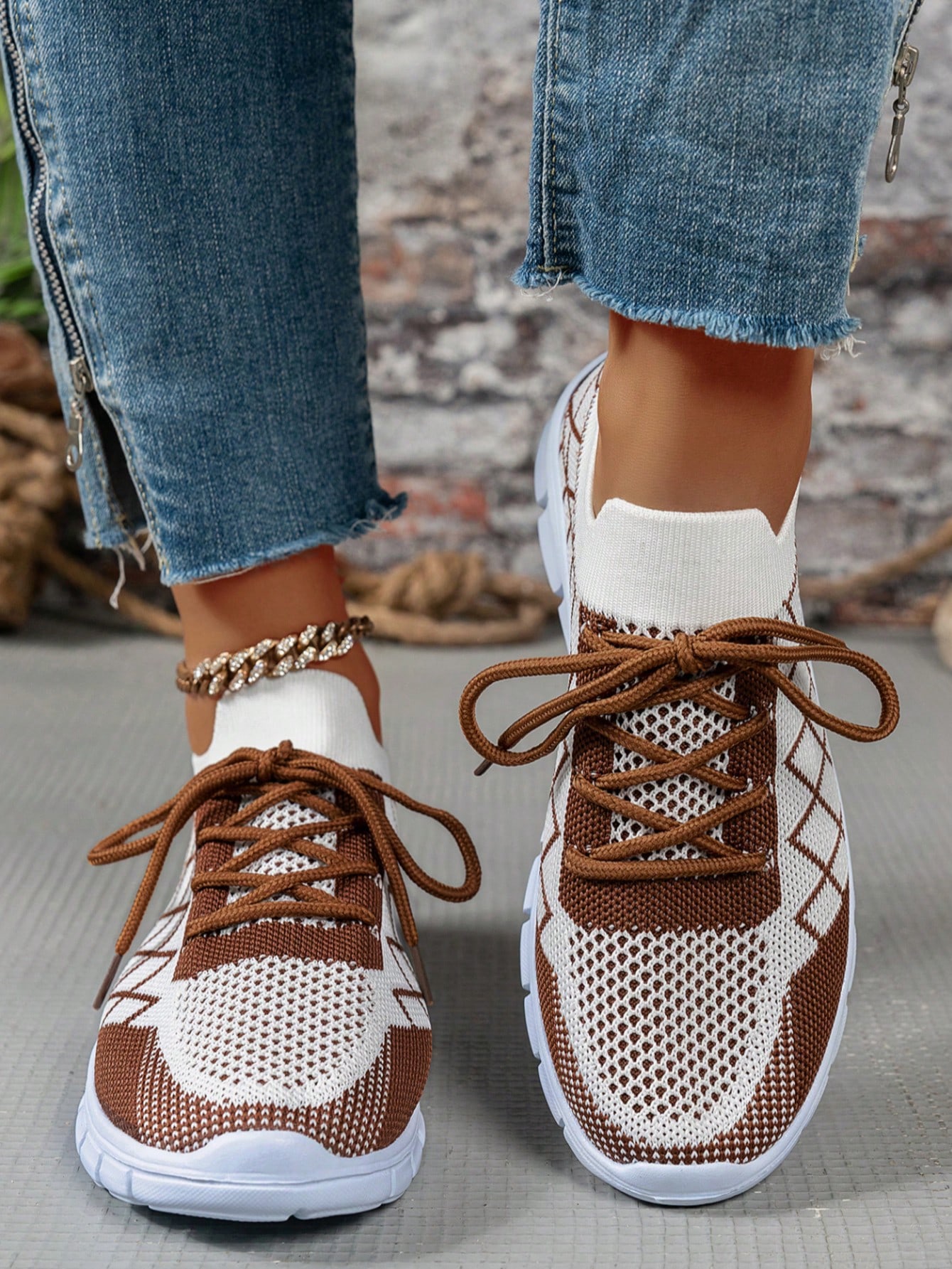 أحذية تنس مسطحة بكعب منخفض ل- المرأة ذات المقاس ال...