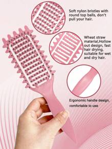 Curl Defining Brush, 2025 Curly Hair Brush, Vented Hair Brush For Detangling, Shaping And Defining Curls For Women And Men Less Pulling