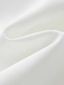 Women Solid Color Lapel Neck Casual Vest Jacket White Spring - White - View 5