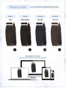 Lễ hội âm nhạc 26 inch 6 sợi tóc tổng hợp tóc dệt tổng hợp kéo dài trước màu đen nâu 613# sợi nhiệt độ thấp, chống cháy ở nhiệt độ thấp và tạo kiểu bằng nước nóng xoăn sóng tết phù hợp cho phụ nữ tiệc tùng hàng ngày - Nhiều màu - Xem 10