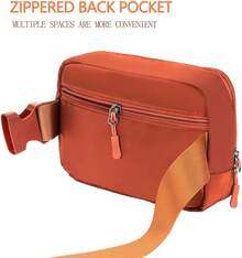 Bolsa de cintura, riñonera, bolsos cruzados para mujeres, bolsa de cintura para todo (negra) - Café - Ver 6
