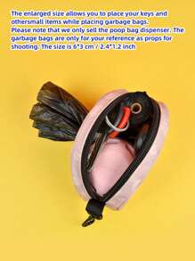 1pc High Quality Poop Bag Holder With Enlarged Capacity Adorable Fruit And Vegetable Designs For A Fresh Twist On Walks