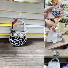 Sparkling Pink Owl Shaped Hanging Hook, Bag Hanger, Craft & Gift Item - Multicolor - View 3