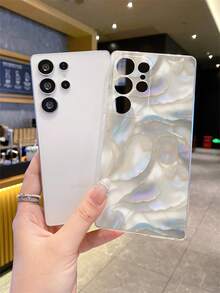 1pc Shell-Shaped Transparent TPU Soft Phone Case, Anti-Fall, Anti-Scratch, Anti-Fingerprint, Camera Protection Suitable Compatible With Samsung, Nothing, Pixel, INFINIX,  Redmi - Multicolor - View 4