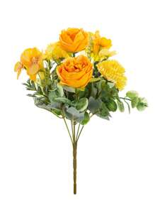 1PC/3PCS Artificial 7-Head Peony Silk Hydrangea Bouquet, Bride Holding Flower Material, Home, Dining Room, Vase Decoration, Wedding Decoration, Background Wall Decoration, Flower Wedding Car With DIY Wreath Material, Door Lintel, Flower Material, Valentine's Day Gift, Autumn Decoration,Fall Decor,Autumn