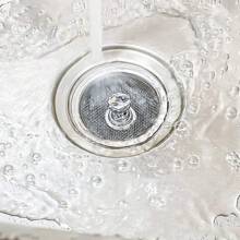 Kitchen Sink Strainer With Handle And Stopper Replacement Kitchen Sink Drain Basket/Stopper/Plug 3.3 Inch Stainless Steel Kitchen Sink Drain Strainer Mesh Sifter Filter(‎Silver)