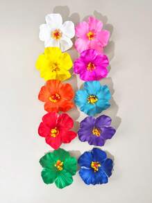 10 Piezas de Pinzas para el Cabello con Flores Hawaianas, Pinzas para el Cabello con Flores Artificiales para Mujeres, Pinzas para el Cabello con Flores de Plumeria, Adecuadas para Fiestas de Playa, Fiestas Tropicales de Verano, Accesorios para el Cabello de Flores Tropicales para Bodas, Regalos de Fiesta, Regalos del Día de la Madre, Pinzas Planas, Pasadores de Cabello, Ganchos para el Cabello, Artículos Escolares