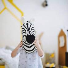 [ INS Hot ] Nordic Style Zebra+Giraffe Wall Decoration 3D Stereoscopic Animal Wall Hanging Room Minimalist Decorative Style