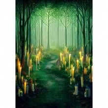 1 件/3 件墙面艺术海报可选框架/带框万圣节幻想艺术可爱鬼魂艺术海报印刷品适用于画廊客厅家居装饰黑暗万圣节帆布画墙面艺术画礼物 - 彩色 - 查看 29