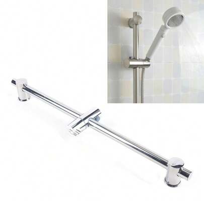 OUKANING Shower Riser Slider Rail Bar Set Stainless Steel+ Holder Adjustable Kit Shower