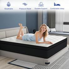CHEVNI 8/10/12/14 Inch Twin Full Queen King Mattress Gel Memory Foam Spring Hybrid Mattress In A Box - 深灰色 - 查看 4