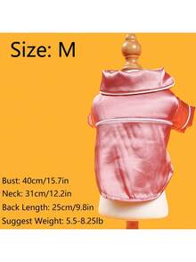 1pc Pink Pet Pajama Suitable For Cats & Dogs, Suitable For Daily Wear - Pink - View 16