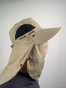 1 件男女通用钓鱼帽，户外遮阳帽，大帽檐，防晒，适合徒步旅行、钓鱼、休闲户外活动 - 查看 2