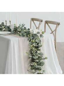 1pc/2pcs/4pcs Eucalyptus Garlands,1 Pack 5.7ft Long Artificial Mixed Eucalyptus Leaves Vine,Greenery Garland Hanging Plants For Farmhouse Table Centerpiece Mantel Wedding Arch Christmas Decor,Room Decor,Home Decor,Kitchen Decor,Wedding Decor,Table Decoration,Centerpieces,Office Decor,Garden Decor,Outdoor Decor