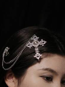 Baroc, Retro, Gotic, Lolita, Castel, Agrafă de păr în cruce, Nișă, Stil punk, Accesoriu de păr original coreean și japonez, Clemă cu gheare plate, Cleme cu gheare, Cleme pentru păr, Agrafă de păr, Gheare de păr