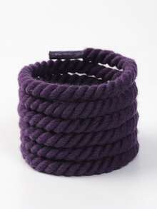 麻绳鞋带，黑白粗圆编织麻绳鞋带，男女通用时尚替换鞋带 - 彩色 - 查看 15