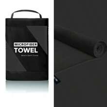 1 pieza Toalla deportiva para exteriores de secado rápido y absorbente, toalla de microfibra para la playa, toalla de viaje compacta y suave, toalla ligera para adultos, toalla deportiva absorbente de sudor, toalla de yoga, toalla de fitness, toalla absorbente de sudor para viajes, yoga, playa, baño, natación, senderismo, escalada, fitness, mochilero, picnics, piscinas, campamento, elementos esenciales de playa u otros deportes