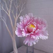 3pcs Large Artificial Peony Flowers, 40cm/15.75in, Plastic Faux Floral Decor For Reunion, Living Room, Spring Season, Christmas, Thanksgiving - Tabletop Home Decor Without Container