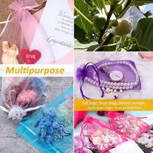 Gift Packaging Bags With Drawstring Closure, High Quality Transparent Party Gift Packaging Bags, Organza Candy Bags, Jewelry Pouches, Wedding Decor Bags, Makeup Bags, Candles, Soap Packaging Bags, Protective Bags To Prevent Bird And Animal Damage, Suitable For Christmas, Weddings, Parties, And Various Holiday Packaging Supplies