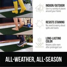2025new-  Front Door Mat, Indoor Outdoor Ultra Absorbent Moisture Guard Doormat, Absorbs  To 1.7 Cs Of Water, Stain And Fade Ristant, Rubber Backing Doormats, Captur Dirt, 29x17 Green