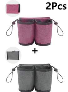 Luggage Handle Storage Bag Drink Bag Cup Holder For Suitcase Water Bottle Protection Sleeve Minimalist Water Cup Storage Bag Gifts For Friend Fits Roll On Suitcase Handles Attachment Holder Suitable For All Suitcase Handles Water Bottle Bag For Outdoor Travel Accessories Travel Essentials Summer Vacation Back To School Holiday