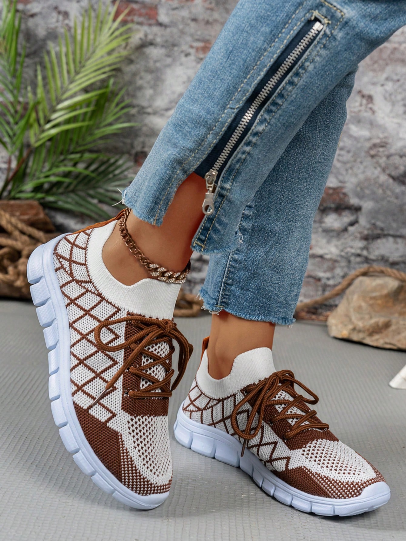 أحذية تنس مسطحة بكعب منخفض ل- المرأة ذات المقاس ال...