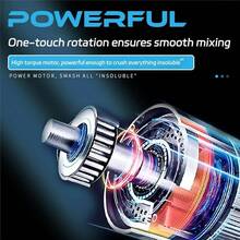 Drinkify Blender Cup, Portable Protein Shaker Bottle - Your Hands - Blue - View 6