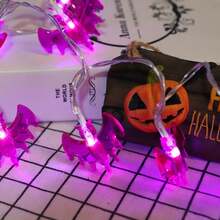 1 Peça Luzes de Fio LED em Forma de Morcego, Luzes Decorativas de Atmosfera de Feriado, Adequadas para Halloween, Casa Assombrada, Festas de Feriado, Decoração de Quarto e Sala de Estar