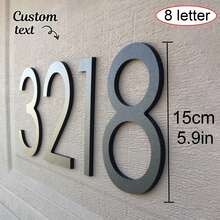 Custom Self-Adhesive House Numbers Symbols Alphabet For Address Door Mailbox Decor Modern House Numbers Resin,Magnetic Modern Numbers Letters For Doors, Houses, Mailboxes, Address,Room Decoration, Christmas Decoration, Home Decoration, Christmas Decoration, Interior Christmas Decoration - Multicolor - View 24