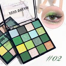 JUJU DREAM Paleta de sombras de ojos de 16 colores - Brillante y Mate, Altamente Pigmentada, Larga duración, Vegana y Sin crueldad, Kit de Maquillaje Profesional para looks de día a noche - Multicolor - Ver 15