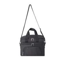 1 pieza Bolsa de almuerzo aislada portátil, 27 x 20 x 22 cm, con asas, diseño de doble capa, adecuada para picnics al aire libre, almacenamiento de alimentos, fiambrera, útiles escolares, vuelta al colegio