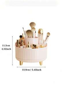Multifunctional Rotating Pen Holder, Cosmetic Storage Box, Oval Makeup Brush Holder, Large Capacity Desktop Storage Box, Pen Cup, Stationery Organizer ,Jewellery Box,Pouch,Makeup Brush Holder,Brush Holder,Perfume Organiser,Pouch Bag