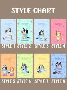 1 pieza Toalla de playa con el nombre personalizable de Bluey, que presenta el diseño de dibujos animados de Bluey comiendo helado, una toalla de baño suave y de secado rápido para la playa. Un artículo imprescindible para viajes y una prenda esencial de moda de playa para viajes de verano. - Helado para dos bluey - Ver 5