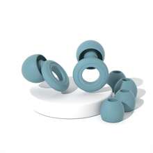 6 Sets - Reusable Silicone Earplugs For Sleeping And Swimming - 35dB Noise Reduction, With 2 Pairs Of Ear Caps, Suitable For Snoring, Studying, Concerts And Hearing Protection