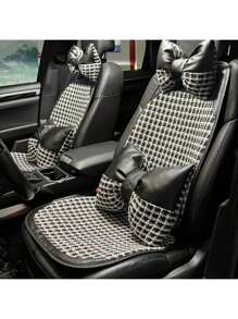 Four Seasons Universal Car Seat Cushions, Small Fragrance Style, Breathable And Comfortable Car Seat Cushions, Fashionable And Light Luxury Car Seat Cushions, Driver Seat Cushions, Car Comfortable Seat Cushions, Temperament, Simple And Exquisite Style, Showing A Unique Lady Temperament